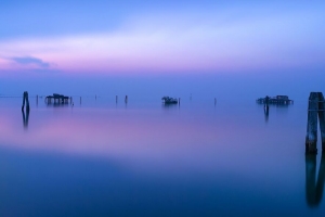 房子 渔民 地平线 极简主义 海洋 大海 水 4k壁纸 3840x2160