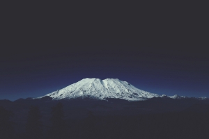 天空,雪山风景图片