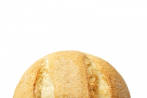 圆形蓬松的面包实物