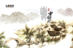 中国风水墨山水画