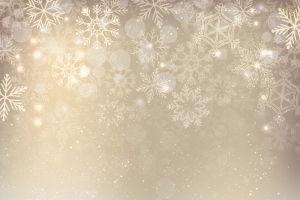 圣诞节银饰雪花背景海报素材