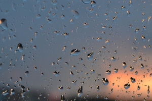 雨中景色高清手机H5背景