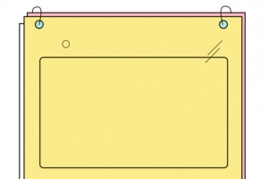 卡通黄色日历型产品边框