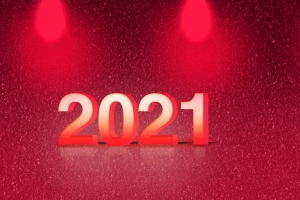 2021牛年红色背景图