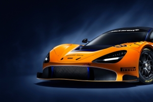 迈凯伦McLaren 720S GT3橙色跑车3440x1440壁纸