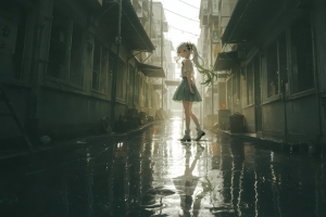 原神 纳西妲 雨后街道 4K壁纸 3840x2160