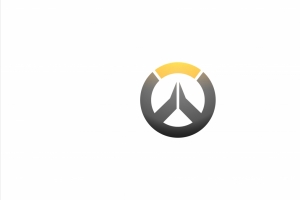 Overwatch守望先锋logo白色背景8K壁纸