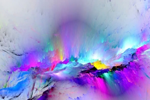 彩色云层背景艺术感