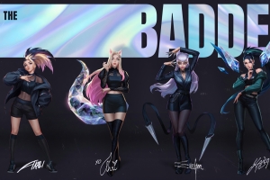 英雄联盟lol KDA The Baddest 卡莎 伊芙琳 阿狸 阿卡丽4k壁纸3840x2160