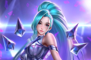 英雄联盟lol 星籁歌姬 kda 同人 萨勒芬妮4k高清手机壁纸全面屏竖屏