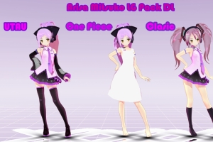 【7680x4320】MMD Arisa Mitsuko LG Pack DL 三个可爱女生8K壁纸