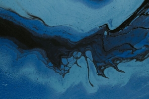 油漆 污渍 抽象 液体 蓝色 4k壁纸 3840x2160
