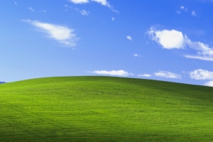 Bliss Windows XP 经典蓝天白云绿草地3440x1440高清壁纸