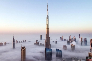 天空之城 高层云海 迪拜风景