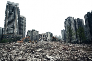 地震后场景