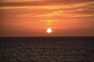 太阳 大海 日落 地平线 自然 风景 4k壁纸 3840x2160