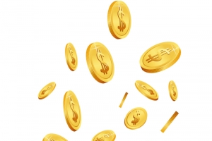 漂浮金币coin