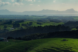 丘陵 草地 山脉 地平线 whangarei 新西兰 4k壁纸 3840x2160