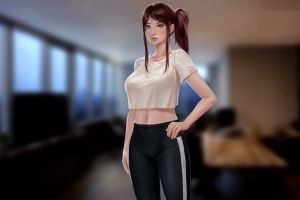 阿卡丽Akali 马尾 4k动漫美女壁纸