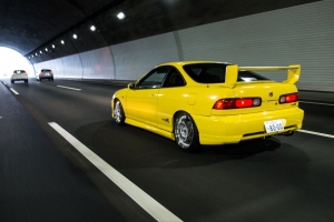  acura integra acura 汽车 黄色 4k壁纸 3840x2160