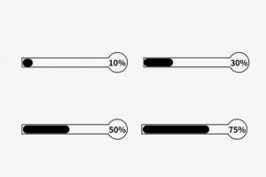 进度条黑白免抠图标