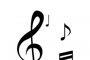 手绘音符标志
