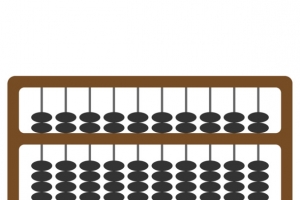 扁平风算盘矢量免抠png