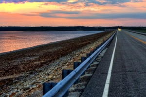 海滩道路背景