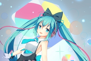 初音未来长发裙子4k手机壁纸